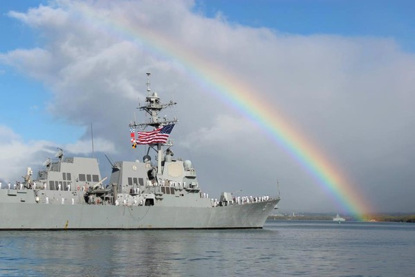 ▲▼美軍驅逐艦（USS Halsey , DDG-97）。（圖／取自USS Halsey粉絲專頁）