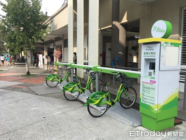 ▲為擴大T-Bike服務範圍，交通局於2020年度新設15處租賃站，最後一站台南新營火車站，9月4日起營運，歡迎大家騎乘T-Bike一起遊新營。（圖／記者林悅翻攝，下同）