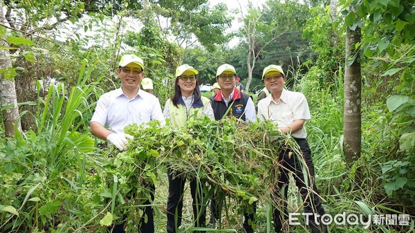 ▲▼花蓮除蔓全國防治日鳳林登場，共移除逾2.1公噸成果豐碩。（圖／花蓮林管處提供，下同）