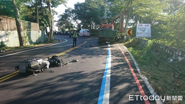 ▲彰化縣芬園鄉大彰路7日發生一起死亡車禍。（圖／記者唐詠絮翻攝）