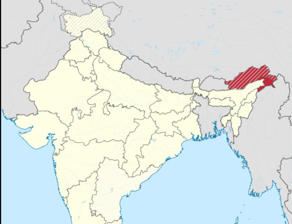 ▲▼阿魯納恰爾邦（Arunachal Pradesh）位置    。（圖／翻攝自維基百科）