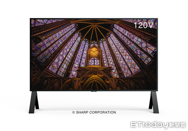 ▲夏普推出業界最大120吋8K液晶顯示器　應用商品陳列觀賞。（圖／夏普提供）