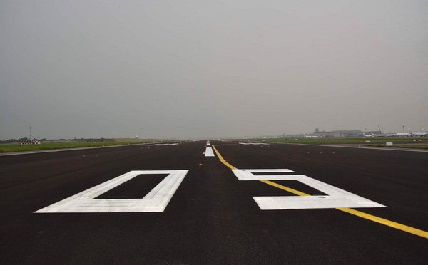 ▲▼桃園機場北跑道整修完成，今開放使用。（圖／桃機提供）