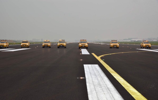 ▲▼桃園機場北跑道整修完成，今開放使用。（圖／桃機提供）