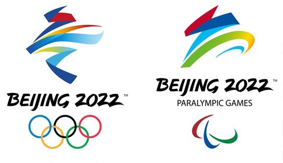 ▲▼北京2022年冬奧會會徽和冬殘奧會會徽。（圖／翻攝自北京2022年冬奧會和冬殘奧會組織委員會）