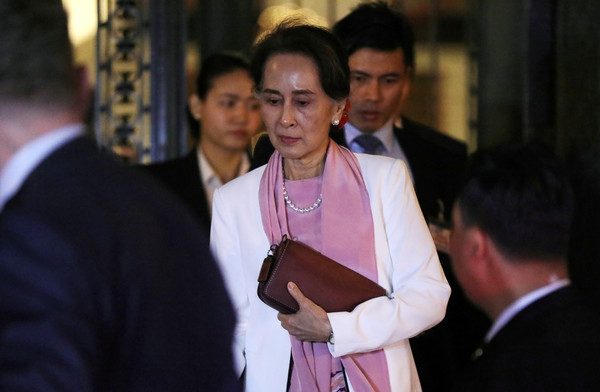 ▲緬甸國務資政、實質上的總理翁山蘇姬（Aung San Suu Kyi）。（圖／路透）