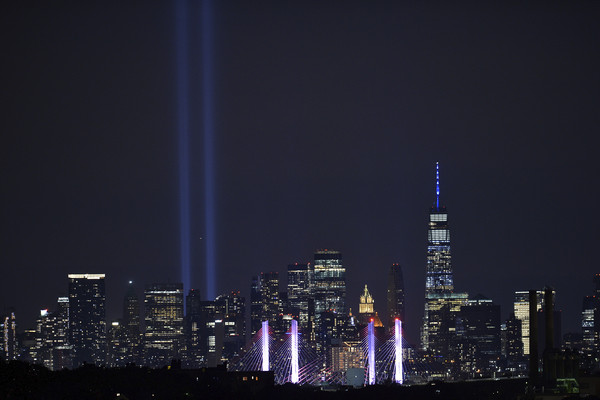 ▲美國,紐約,雙子星大樓,在光中致敬,tribute in light,911恐怖攻擊事件。（圖／達志影像／美聯社）