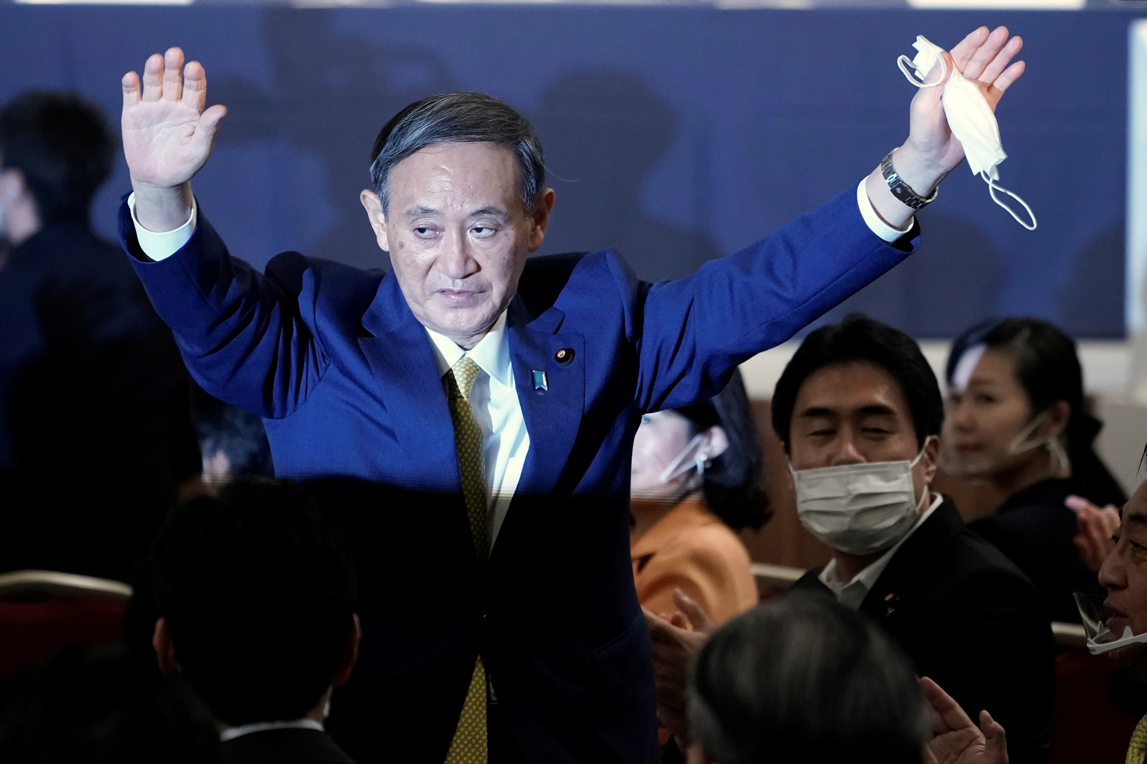 ▲菅義偉當選自民黨新任黨魁，將成為下屆日本首相。（圖／路透）