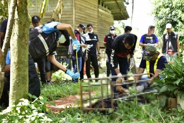 ▲▼男子一氣之下將女友殺害塞豬籠。（圖／翻攝自National）