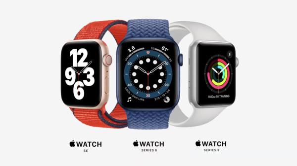 ▲▼蘋果發表會,Apple Watch S6,Apple Watch SE。（圖／翻攝自蘋果發表會直播）