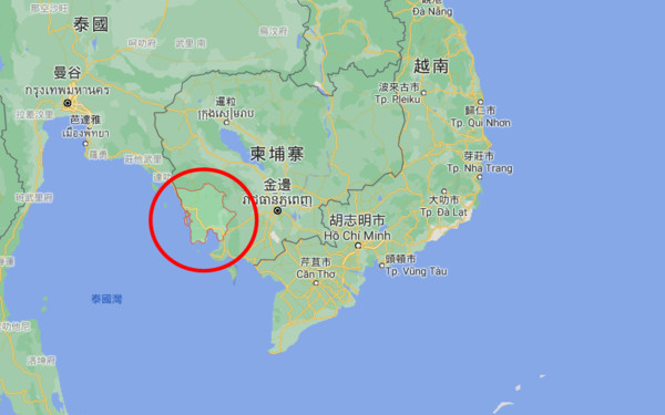 ▲優聯集團在柬埔寨戈公省開發案耗資38億美元。（圖／翻攝Google Map）