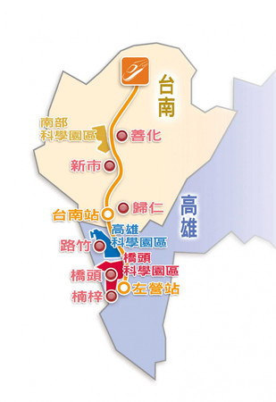 台南、高雄3大科學園區帶動郊區房市。（圖／許文偉繪）