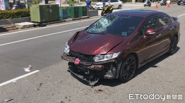 ▲南投死亡車禍，驚悚撞擊瞬間曝光（圖／記者白珈陽翻攝）