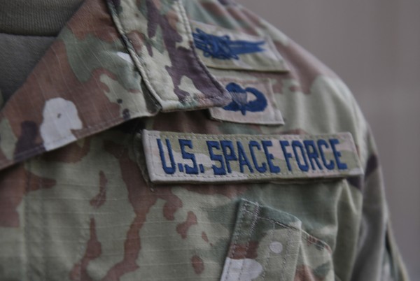 ▲▼美國太空軍9月1日在卡達的烏代德空軍基地(Al-Udeid)舉行宣誓儀式。（圖／達志影像／美聯社）