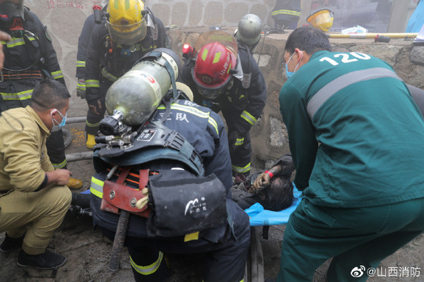 ▲▼山西風景區遊樂園驚傳大火13人亡15傷。（圖／翻攝自微博／山西消防）