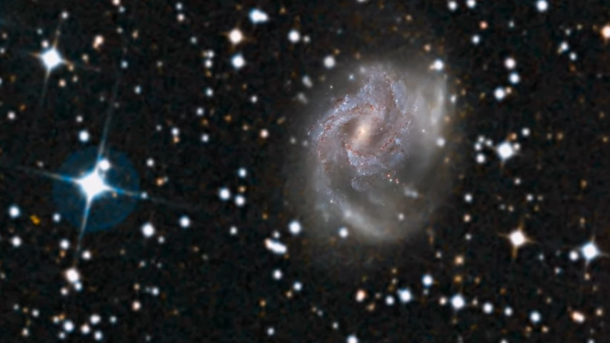 ▲NASA於1日釋出超新星「SN 2018gv」畫面。（圖／翻攝自YouTube／NASA）