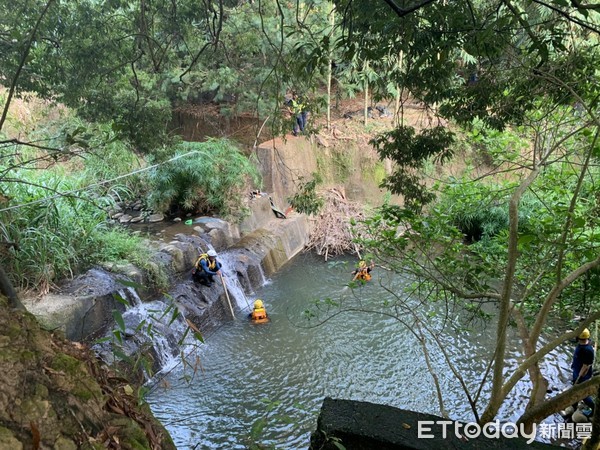 ▲台中林姓男子疑似釣魚落水溺斃。（圖／記者李忠憲翻攝）