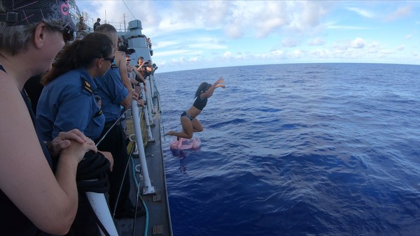 ▲▼加拿大1艘護衛艦自南海向北航行經過台灣海峽，繼續向北航行。（圖／取自@RoyalCanNavy推特）