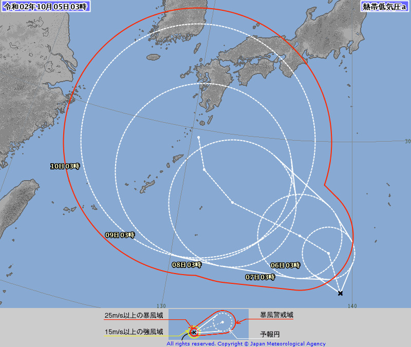 天氣圖。（圖／翻攝日本氣象廳）