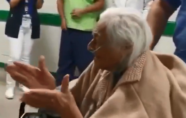 ▲▼墨西哥103歲人瑞嬤戰勝新冠肺炎。（圖／翻攝自推特／IMSS）