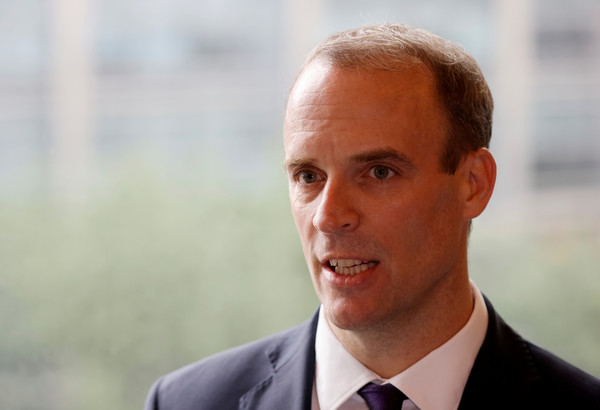 ▲▼英國外交大臣多米尼克拉布（Dominic Raab）。（圖／路透）