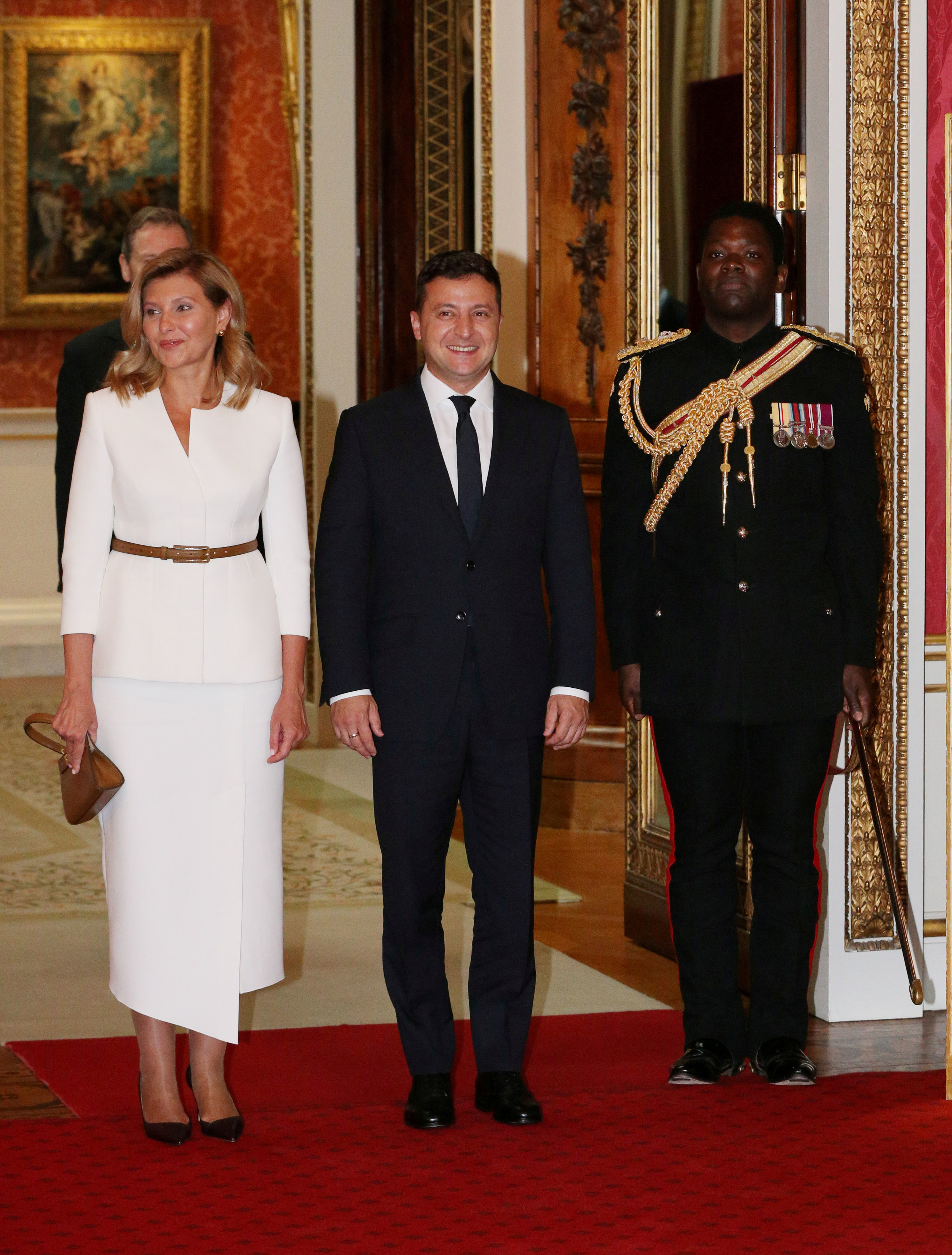 ▲▼威廉王子與凱特接見烏克蘭總統           。（圖／路透社）