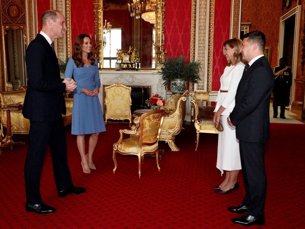 ▲▼威廉王子與凱特接見烏克蘭總統           。（圖／路透社）
