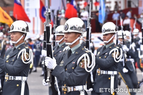 ▲▼109年度國慶大會預演,三軍儀隊。（圖／記者李毓康攝）