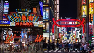 疫情不能出國乾脆「山寨景點」　廣州複製歌舞伎町　連公車站牌也拷貝