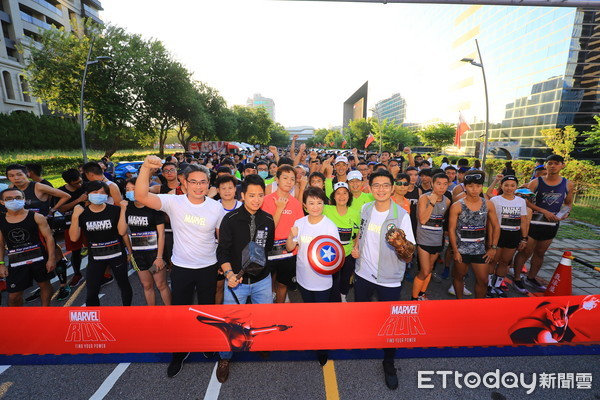 ▲漫威路跑,台中,首場,MARVEL RUN Taiwan。（圖／記者游瓊華攝）