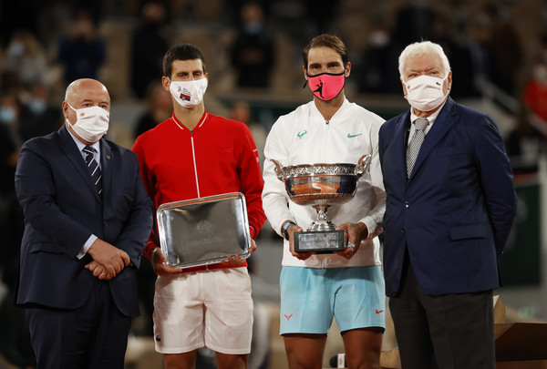 ▲▼ 法網冠軍， 西班牙「蠻牛」納達爾（Rafael Nadal）、喬科維奇（Novak Djokovic）亞軍 。（圖／路透） 