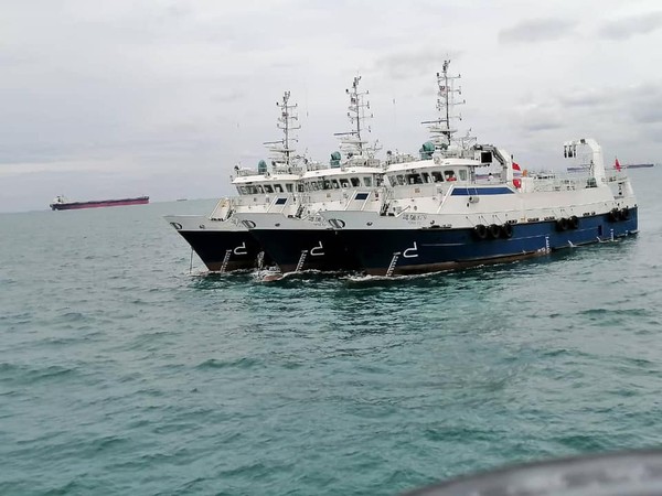 ▲▼中國漁船入侵馬來西亞海域。（圖／翻攝自Facebook／Agensi Penguatkuasaan Maritim Malaysia）