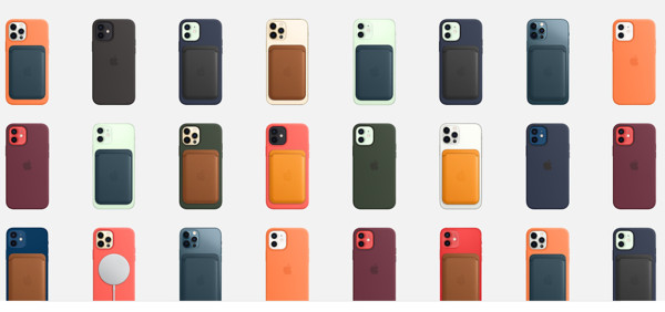 ▲iPhone12色彩繽紛的保護殼配件。（圖／攝自蘋果官網）