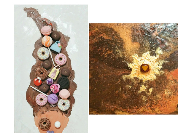 ▲▼糖果小俠第二次舉辦個人藝術美展 。（圖／展竹芬提供）