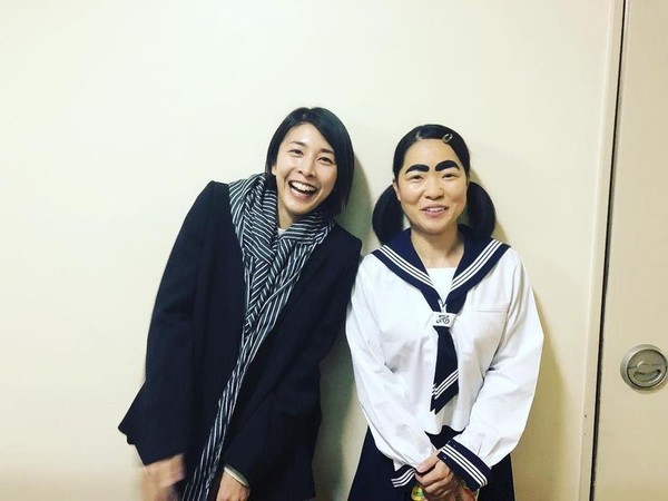 竹內結子（左）和「Q妹」井本絢子是眾所皆知的圈內好友。（翻攝自竹內結子Instagram）