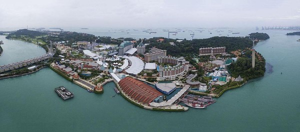 香港民眾認為，新加坡只有聖淘沙、環球影城和魚尾獅石像。（翻攝自維基百科）