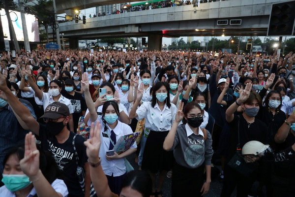 ▲▼泰國曼谷反政府示威。（圖／路透）