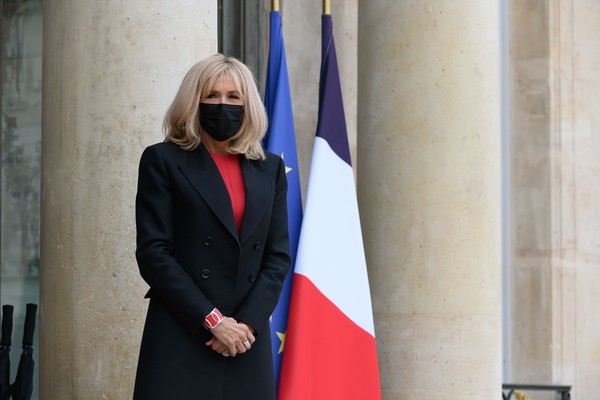▲▼法國第一夫人碧姬馬克宏（Brigitte Macron）。（圖／達志影像／美聯社）