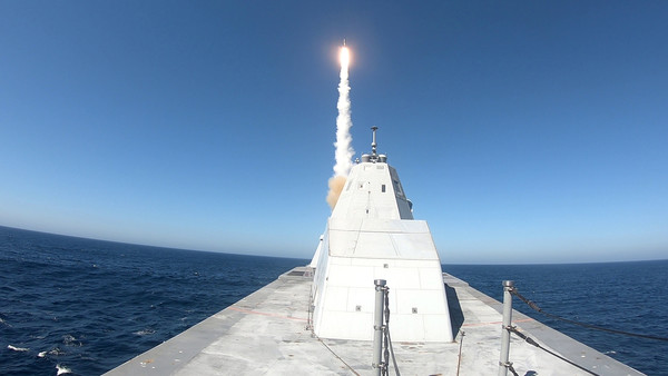 ▲▼DDG 1000成功進行了帶有標準導彈（SM-2）的MK 57垂直發射系統的首次實彈試驗。（圖／擷取自美國海軍網站）