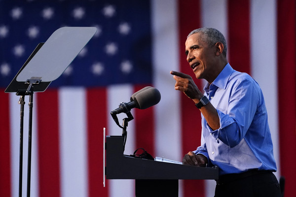 ▲歐巴馬在費城告訴美國人民說：「未來的13天，將影響美國的往後幾十年！」(圖／達志影像／美聯社)