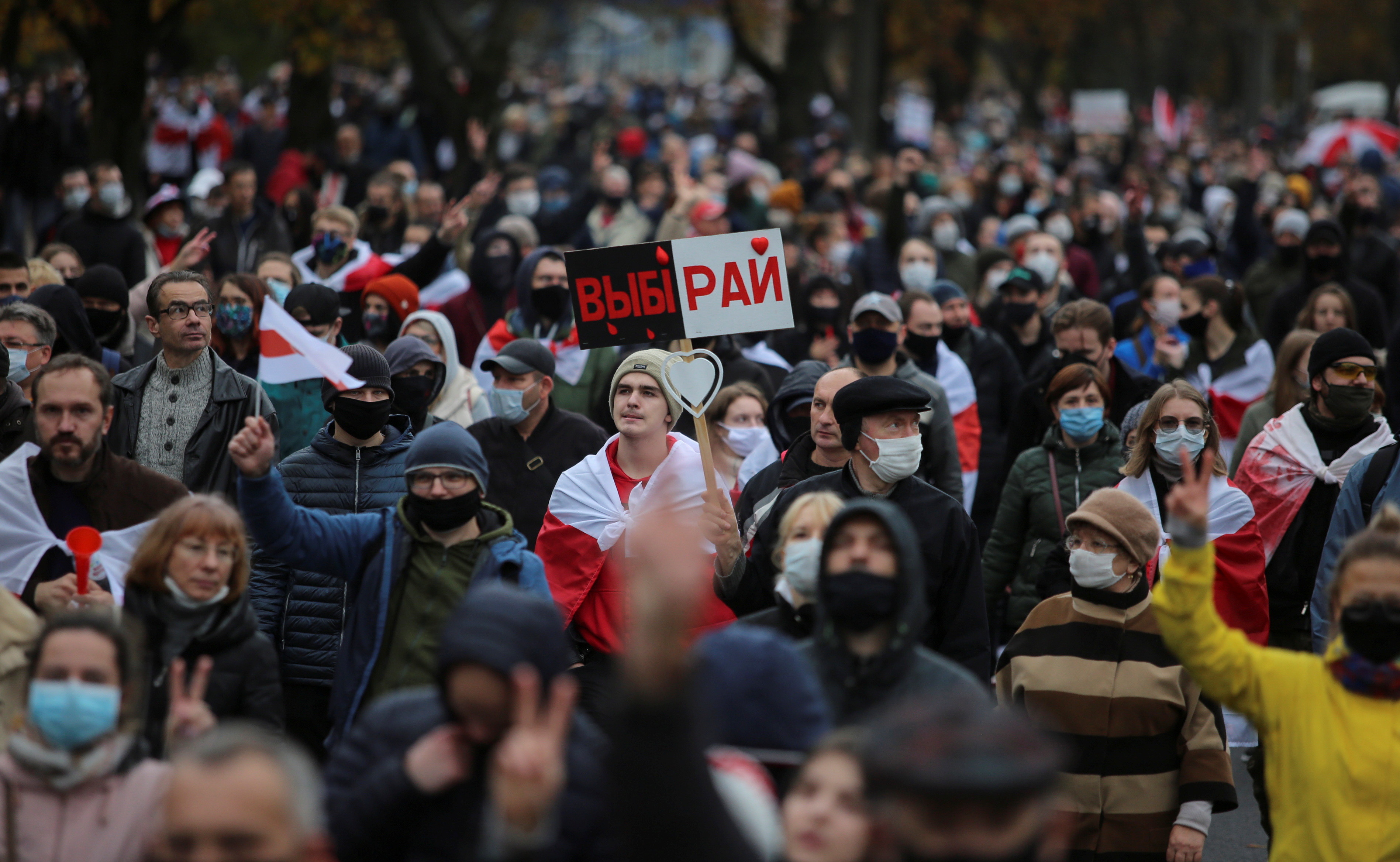 ▲▼白俄羅斯人民上街抗議。（圖／路透）