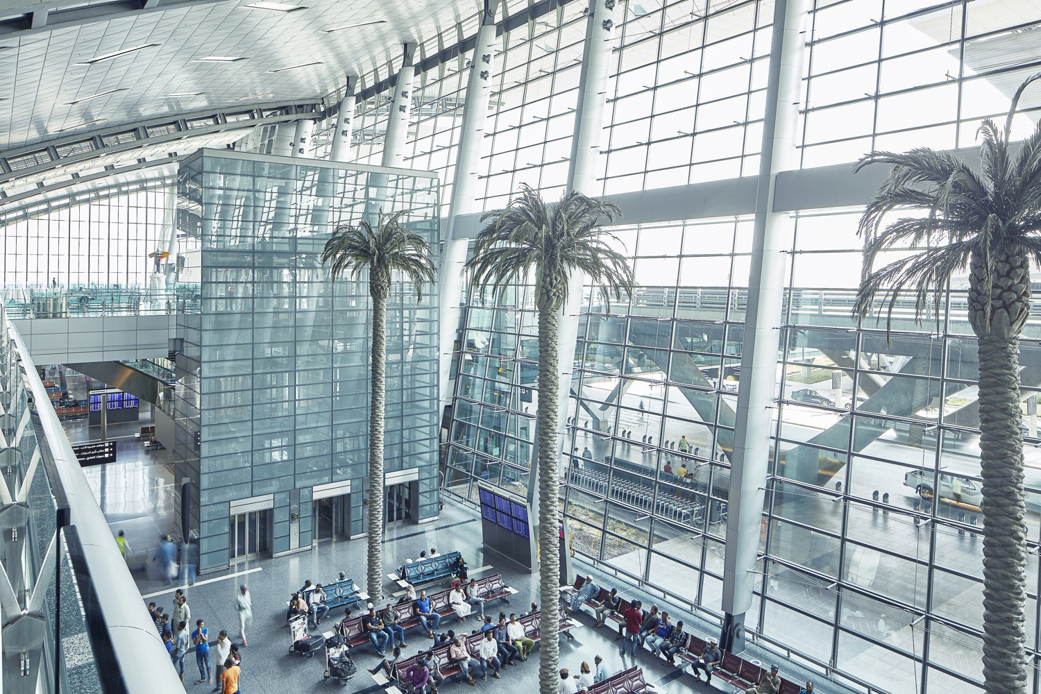 ▲卡達首都多哈（Doha）哈馬德國際機場（Hamad International Airport）。（圖／達志影像／美聯社）