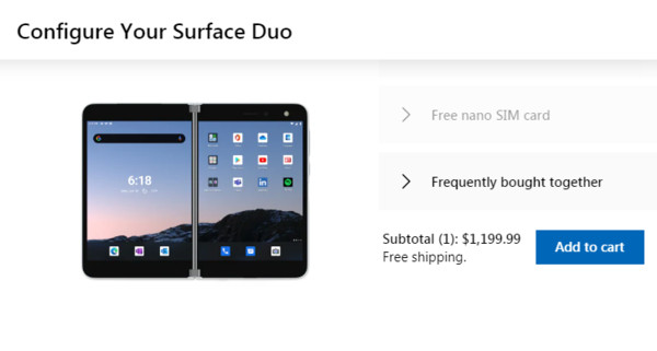▲微軟Surface Duo降價，卻被已購機的早鳥罵翻。（圖／翻攝自微軟官網）