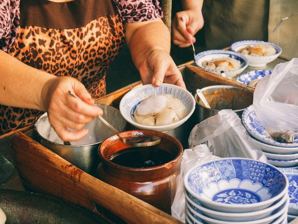 ▲▼董家三兄弟肉圓。（圖／《黑皮的旅遊筆記》提供，以下皆同，請勿隨意翻拍以免侵權）