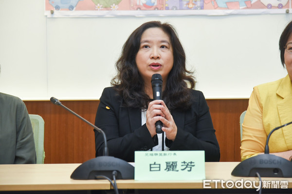 ▲兒福聯盟執行長白麗芳出席「在愛裡相遇，從心底成為家人」記者會。（圖／記者林敬旻攝）