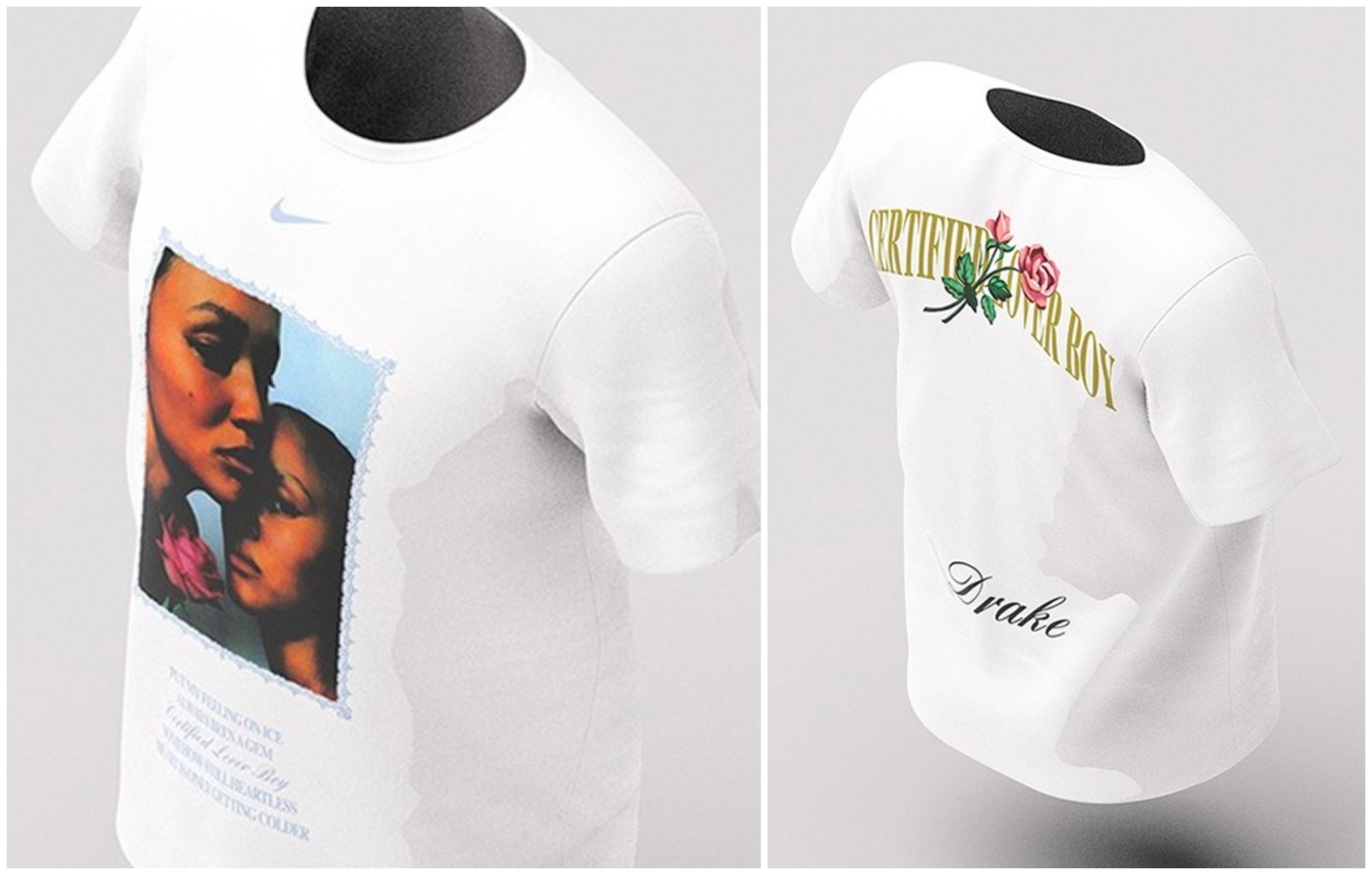 ▲饒舌歌手噴少女心！Nike聯名Drake賣爆　蓬蓬外套滿是愛心、棒球帽竟有唇印          。（圖／翻攝 品牌官網）
