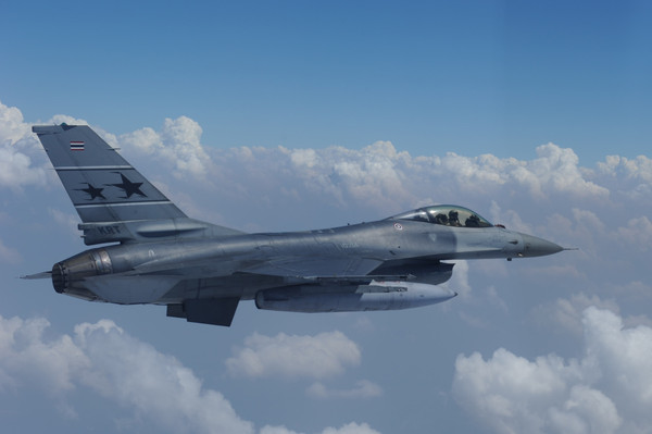▲泰國空軍先後獲得61架F-16A/B戰機，圖為F-16A ADF。（圖／USAF）