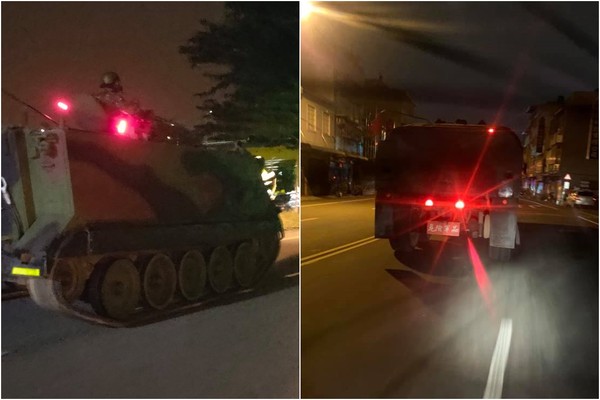 ▲▼共機天天擾台　國軍「30輛戰車」半夜台中大行軍！家長怒：吵醒小孩。（圖／翻攝爆廢1公社、爆怨2公社）