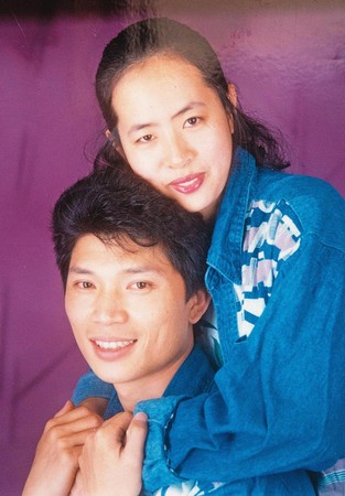 田舜華與太太的結婚照。（田舜華提供）