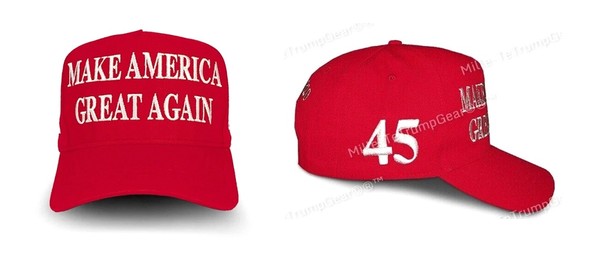 川普競選帽（左圖／露天拍賣提供、右圖／翻攝自露天海外購物「美國ebay」）